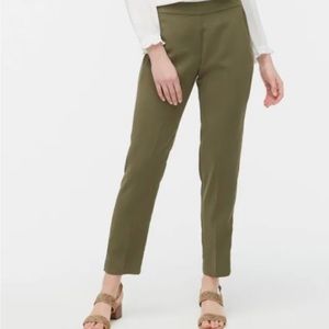 J.Crew Factory Jamie Pant with Elastic Waist in Olive Green — Size 14